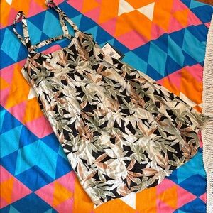 Volcom Multicolor Leaf Print Dress
